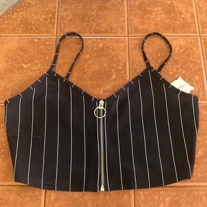 Black and White stripped 2 piece set- Size S (Small)